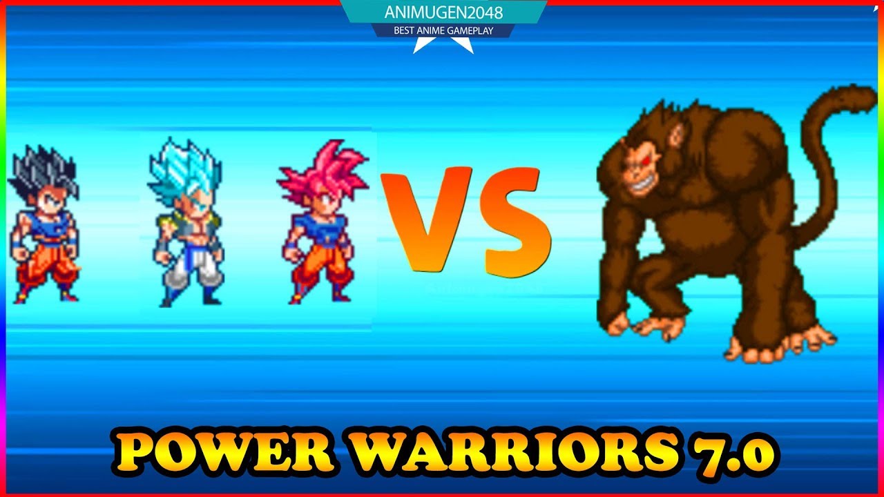 💛 GOKU SUPER SAIYAN GOD MODE SURVIVAL 💛 POWER WARRIORS 7.0 GOKU APK #4 | Unlock All Character #FHD