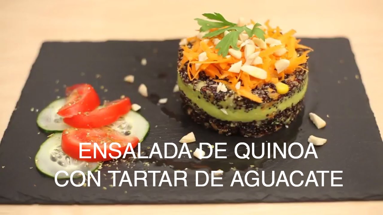 COMO HACER UNA ENSALADA DE QUINOA CON TARTAR DE AGUACATE