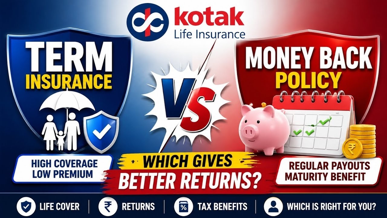 🔥 Term Insurance vs Money Back Policy: Which Gives Better Returns? | Complete Comparison (2026)