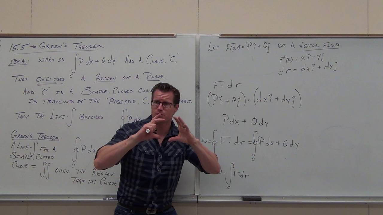 Green's Theorem:  Calculus 3 Lecture 15.5