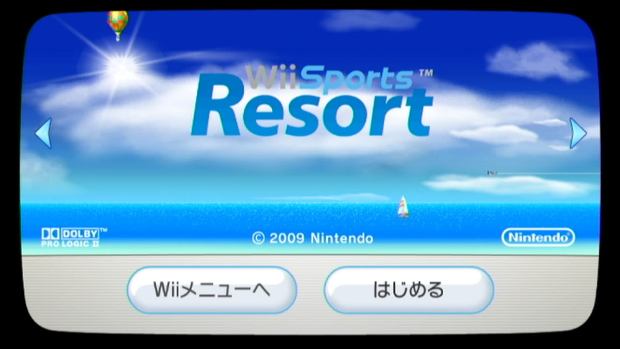 【Wii Sports Resort】 なんでもない平日の夕方にWiiで遊ぶ成人男性