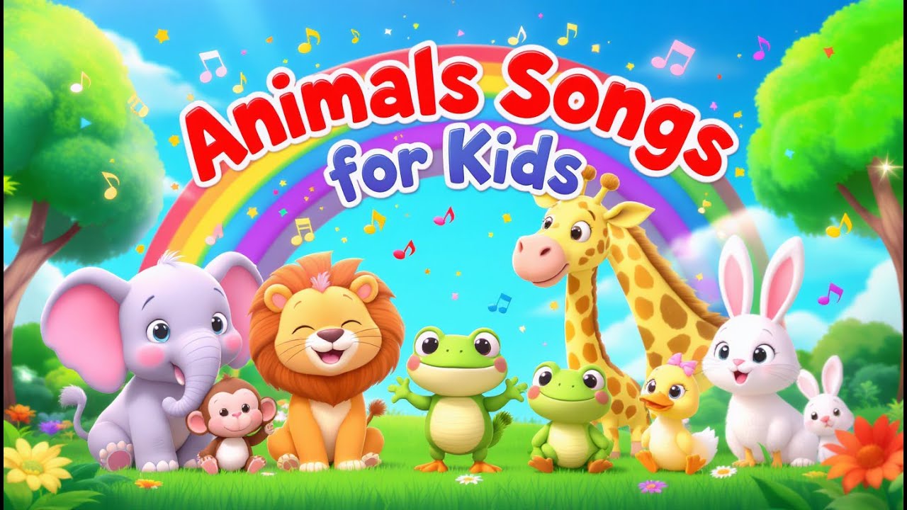 Animal Songs & Rhymes for kids | Fun Learning with Animal Sounds