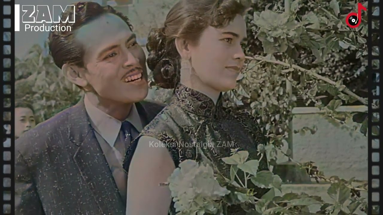 RINDU LUKISAN | Ismail Marzuki | OST Asrama Dara 1958 (Colorized) | ZAM Production