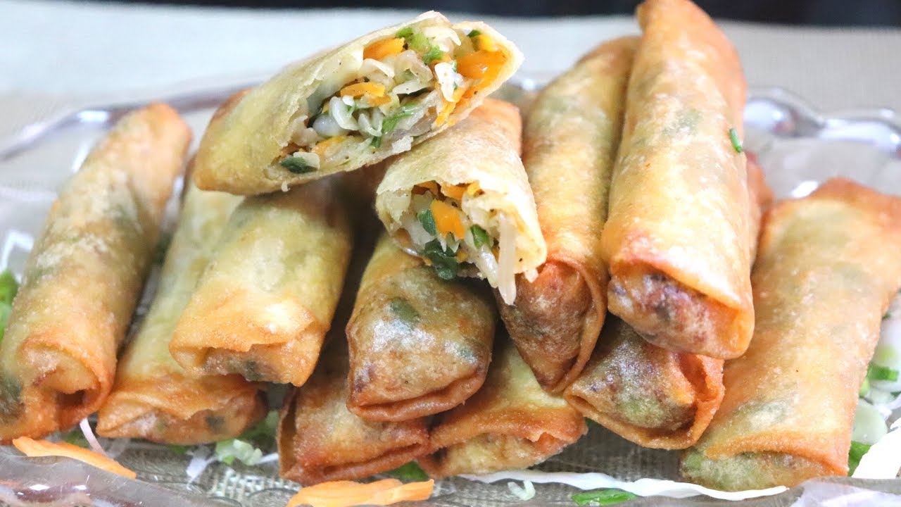 Veg Spring Rolls / Simple Chinese starter recipe