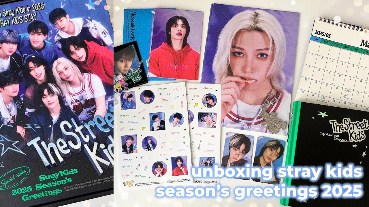распаковка гритинга || stray kids 2025 season’s greetings
