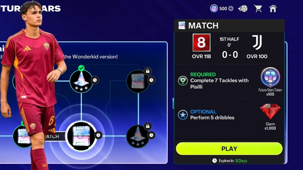 HOW TO COMPLETE 7 TACKLE WITH PISILLI, DORGU VICTORIA REIS, EMEGHA. FC MOBILE FUTURE STARS.