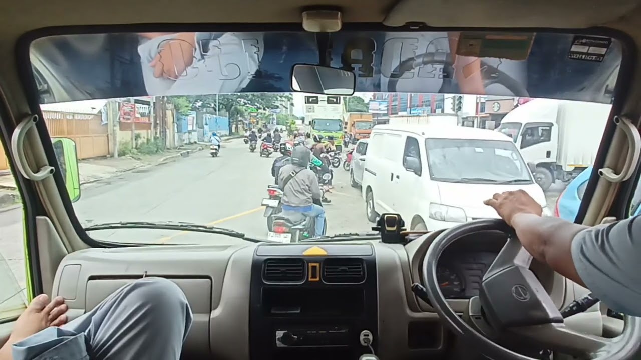 Part:006 //🚗🚚🚚 Car Driving Hino Dutro Pagi Hari Di sambut Gerimis #viral #trending @Kadalijo141 