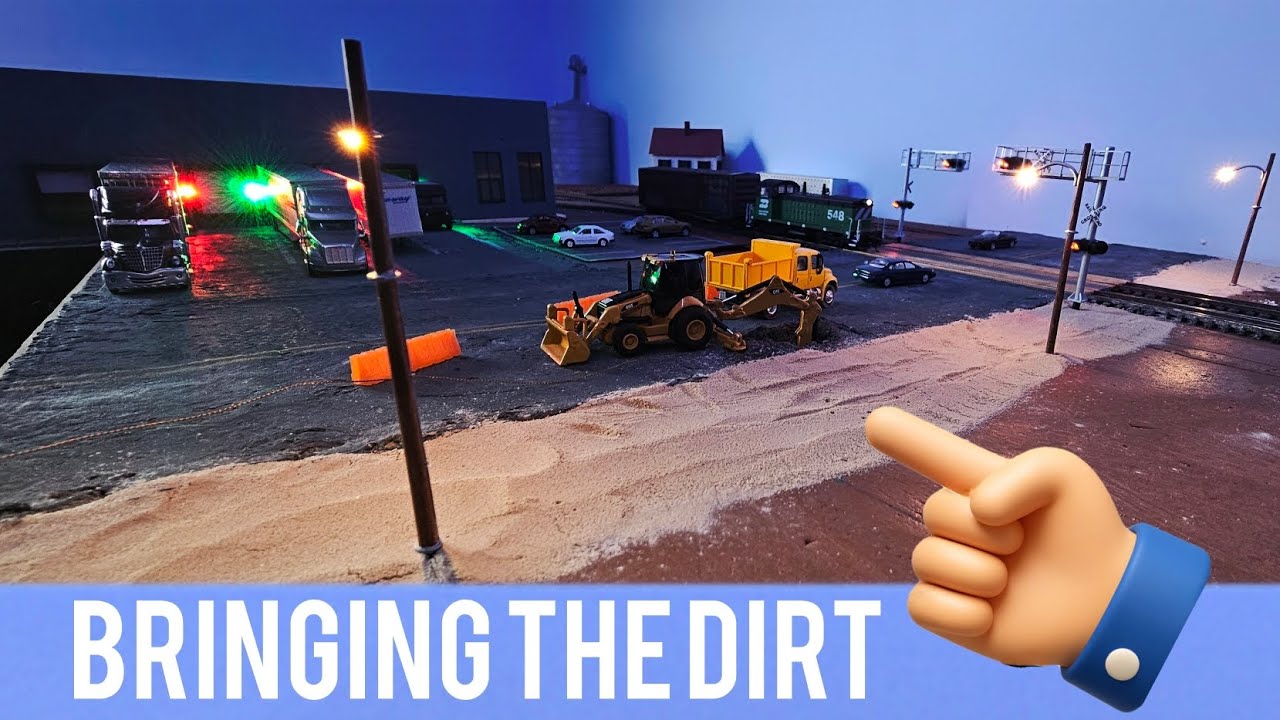 Adding a Dirt Shoulder To The Roadside On My HO Scale Layout
