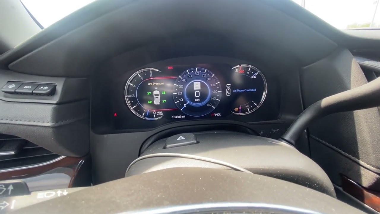 Cadillac Escalade Oil Life reset 2015-2020