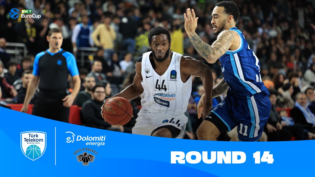Turk Telekom Ankara-Dolomiti Energia Trento | Round 14 Highlights | 2023-24 BKT EuroCup