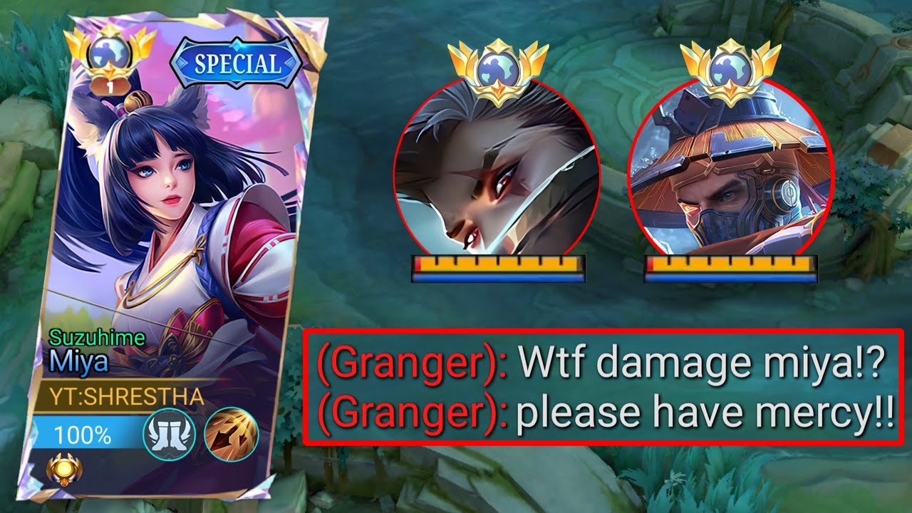 TOP GLOBAL MIYA IMMORTAL RANK GAMEPLAY AGAINST GRANGER!! INTENSE MATCH!!(must watch)