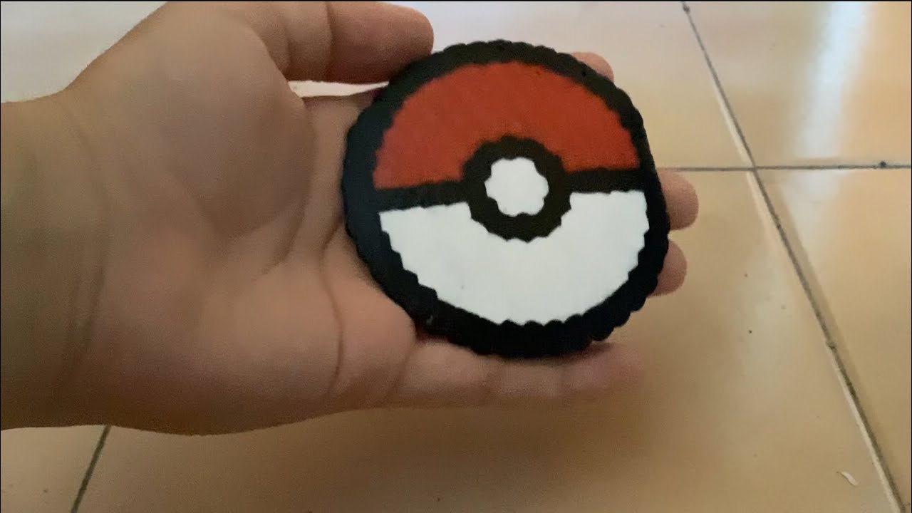 TUTO- Comment faire une POKÉBALL en Perles à repasser