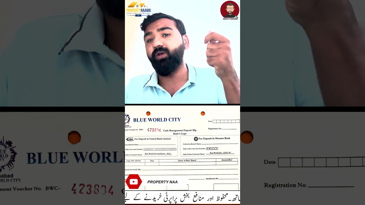 Blue World City Islamabad How To Pay Installments & Ledger Updates Complete Process in This Video