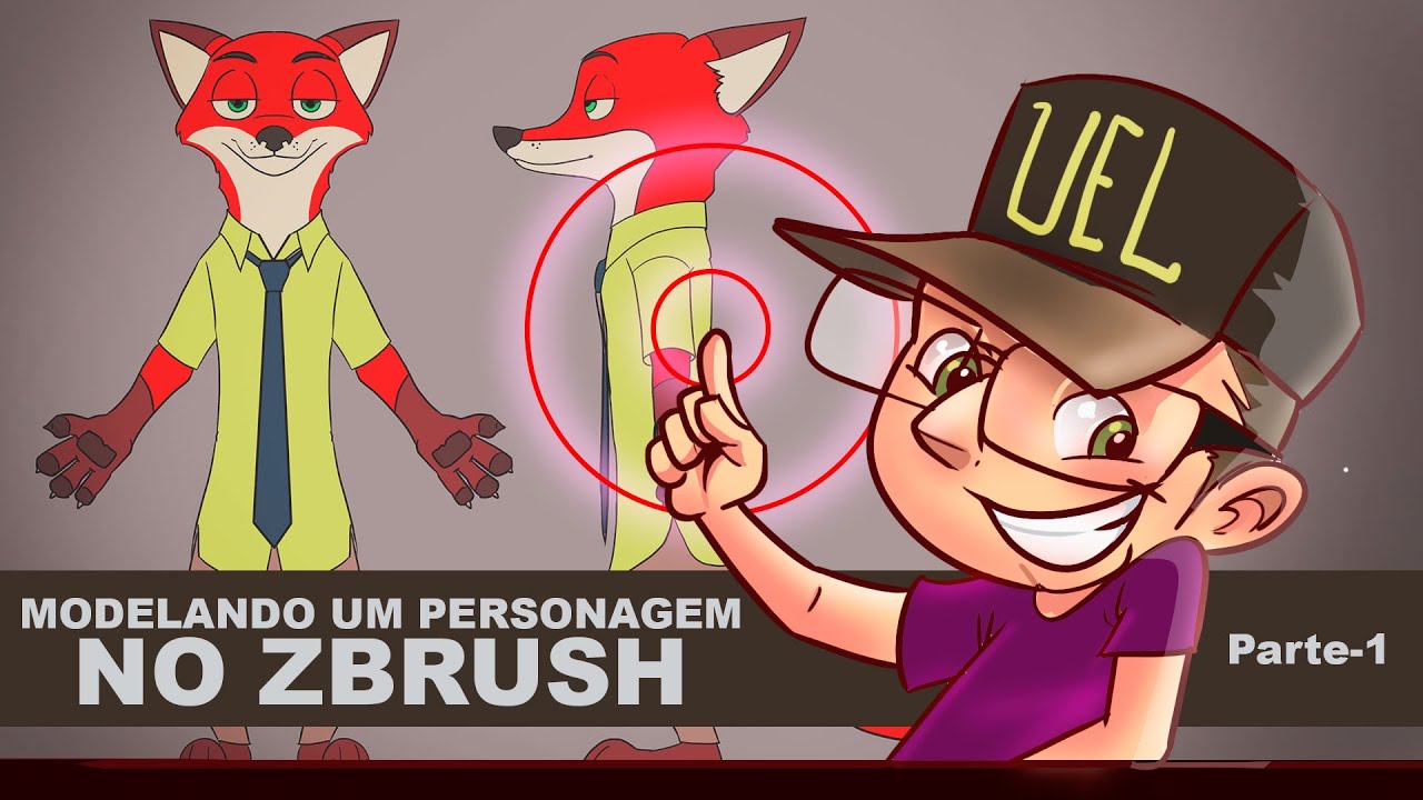 MOdelando meu Personagem no Zbrush!! Parte_1