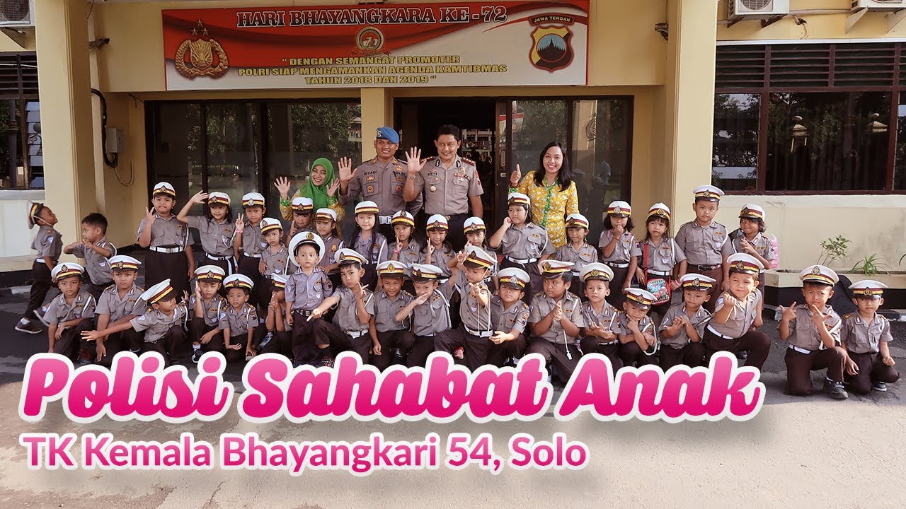 Acara Polisi Sahabat Anak TK Kemala Bhayangkari 54, Solo