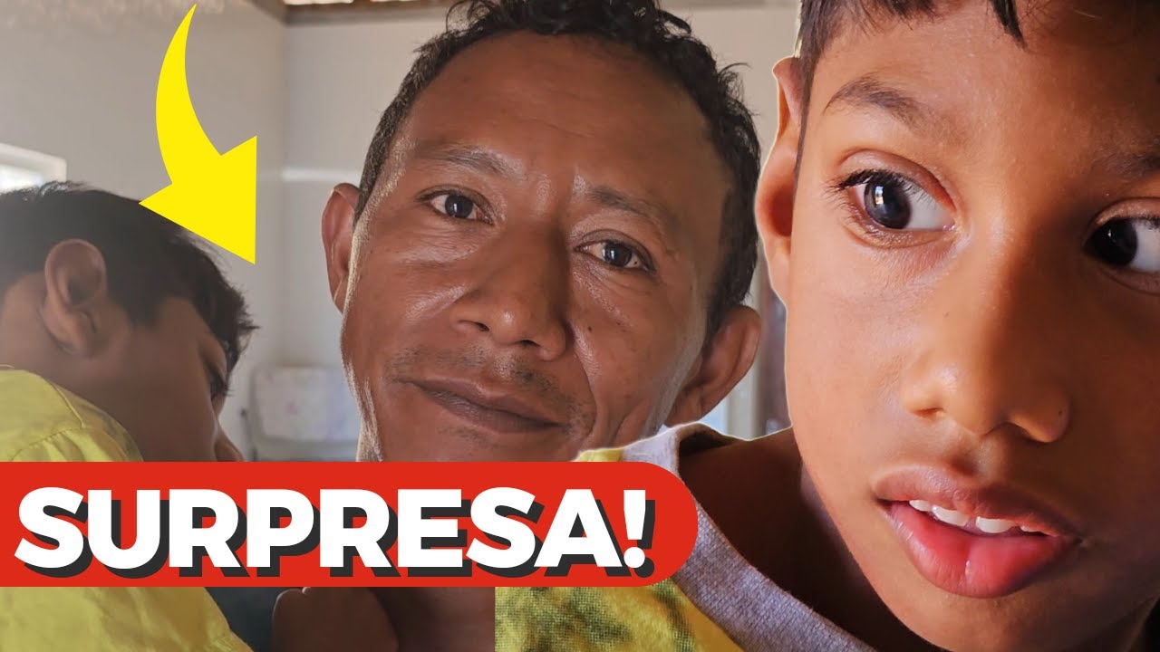 ADAÍLTON E ESPOSA SE EMOCIONAM COM SURPRESA PARA O FILHO