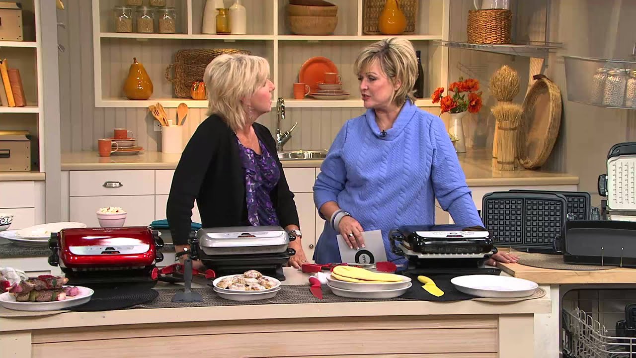 George Foreman 5 Serving Evolve Grill w/Sear Function & Addl. Plates with Carolyn Gracie