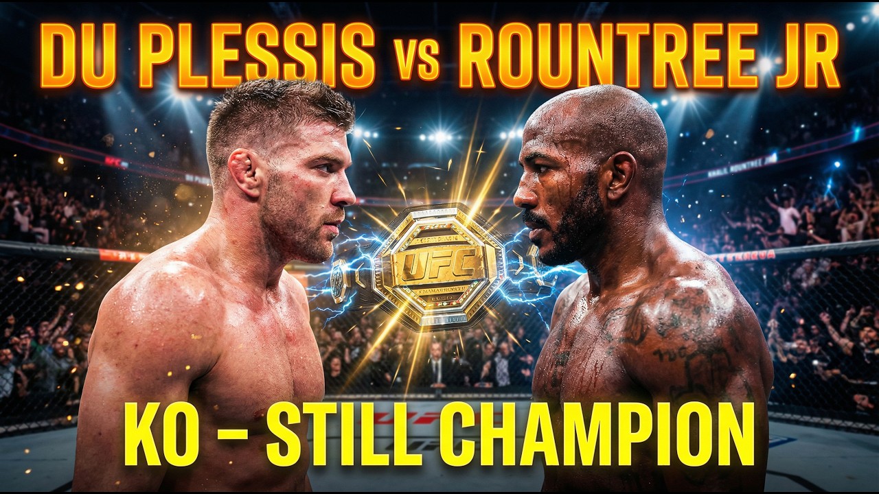 Dricus Du Plessis vs Khalil Rountree Jr | Khalil Rountree Jr KO & Still Champion