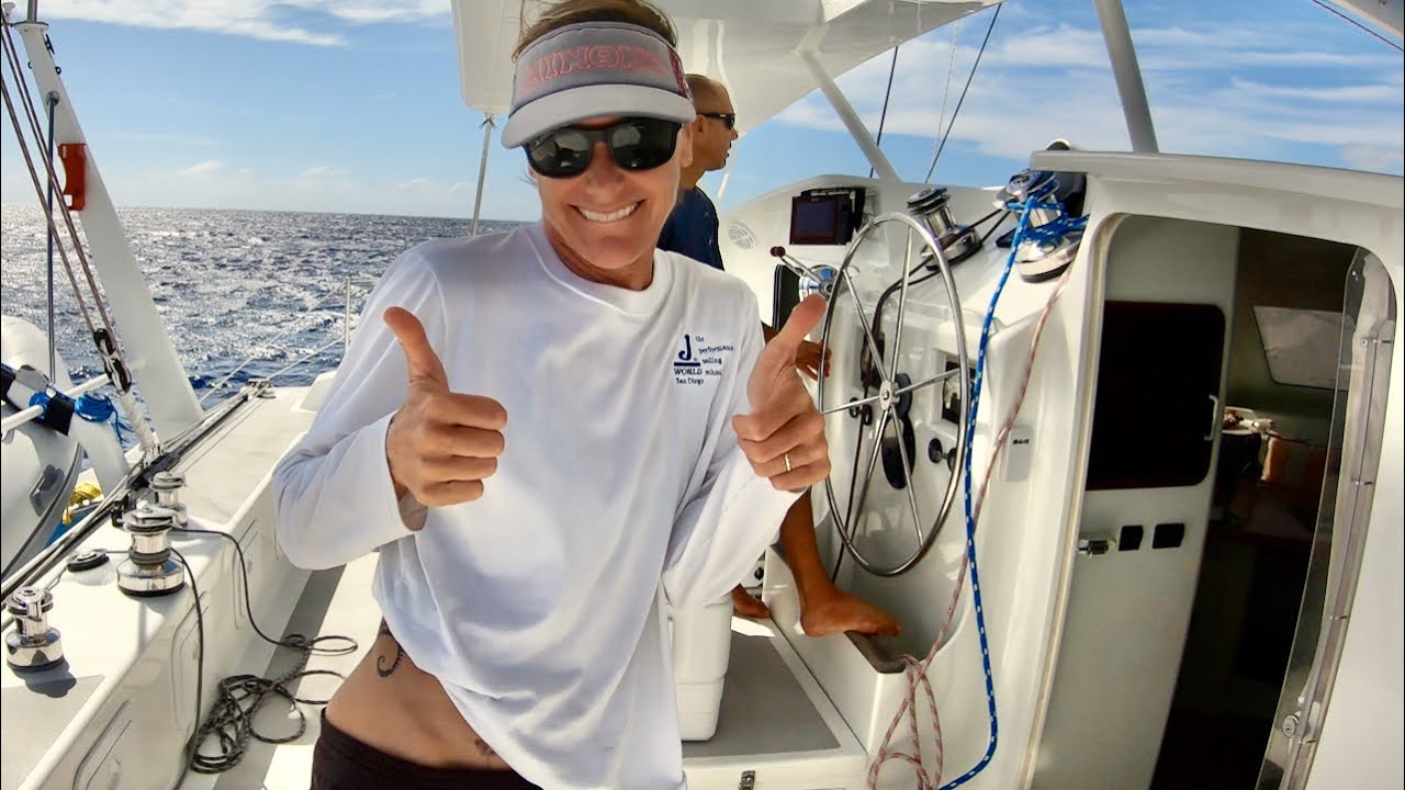 10 Knots Upwind... Performance Cruising Catamaran Sailing (and a shark bit our boat)