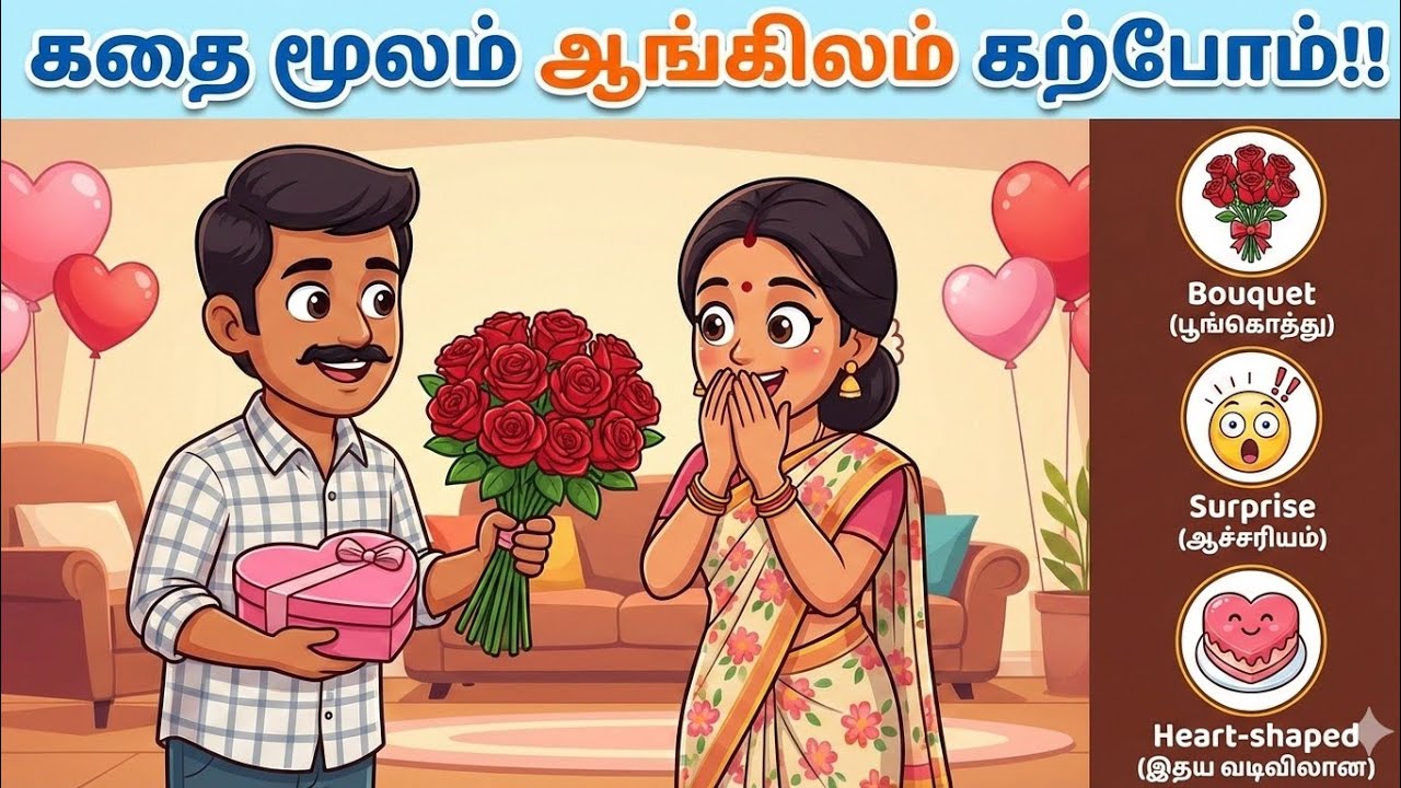 கதை மூலம் ஆங்கிலம் கற்போம்! | Spoken English in Tamil. 