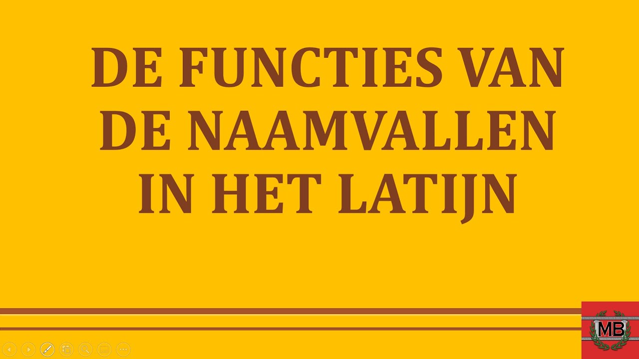 functies van de naamvallen in het Latijn