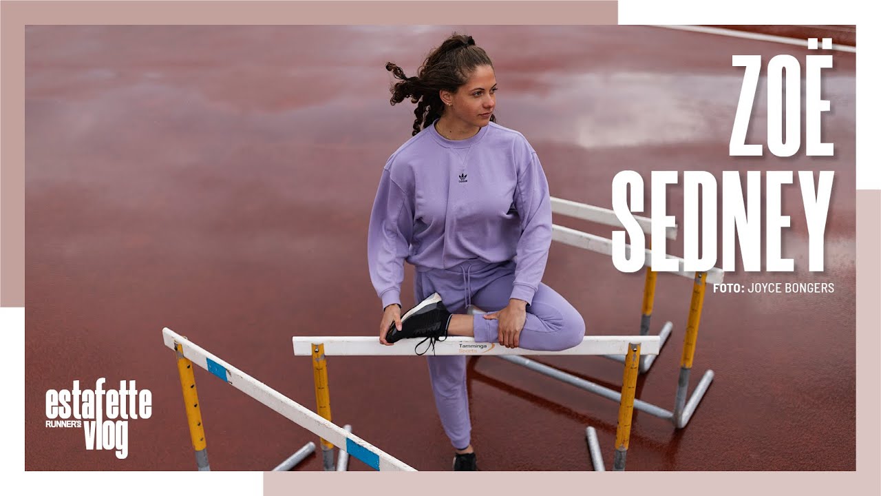 Zo&euml; Sedney loopt een wedstrijd 100m horden in Engeland | Estafette Vlog #9