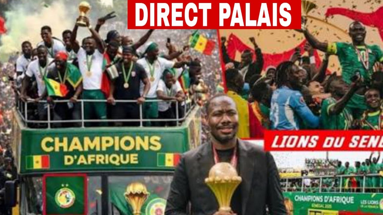 Direct Palais l'Accueil Triomphale des Lions du Sénégal par le Pr Diomaye...