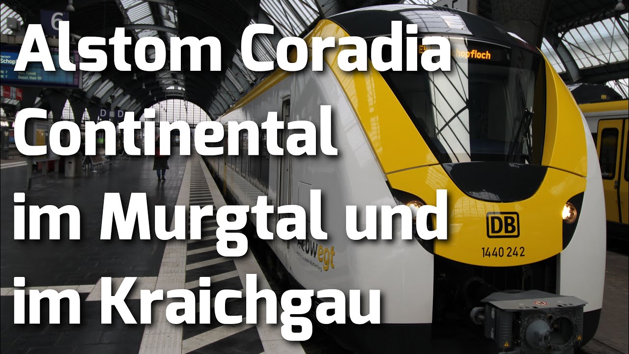 Alstom Coradia Continental (BR 1440) im Murgtal und im Kraichgau | Karlsruher Trainspotter