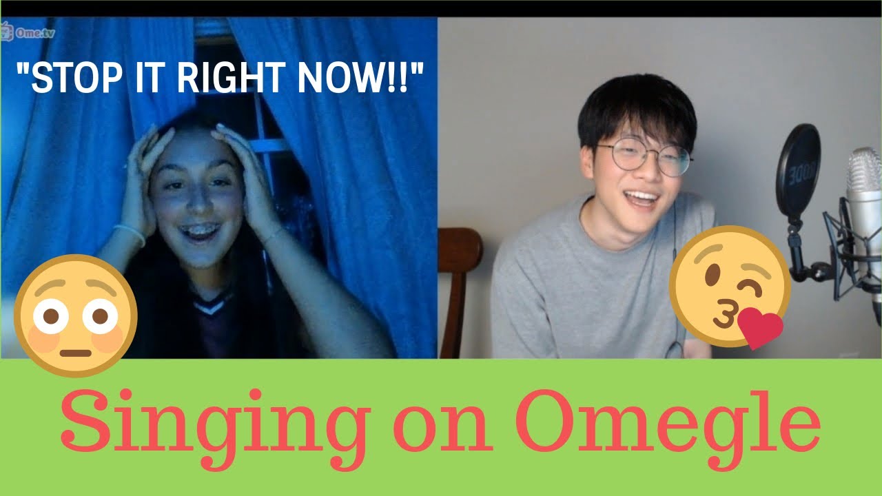 FAKING A KOREAN ACCENT and then singing to girls IN PERFECT ENGLISH on OMEGLE!! PRICELESS REACTIONS