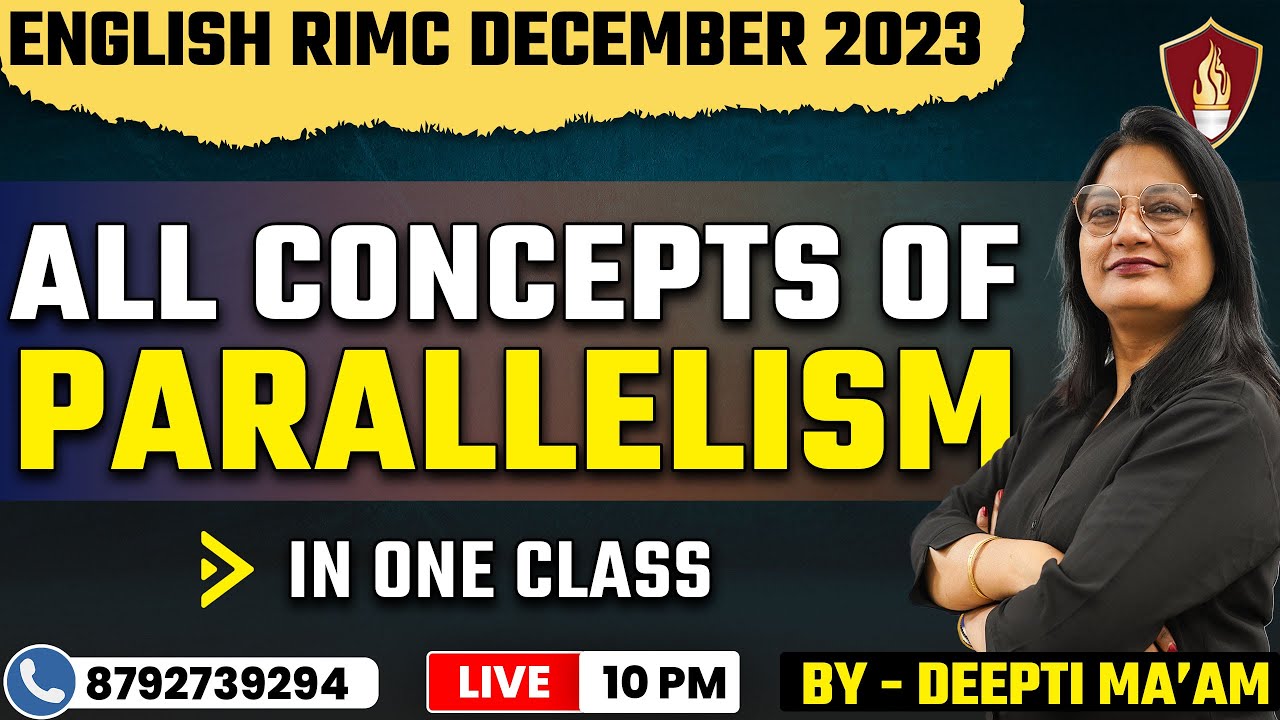All Concept Of Parallelism | RIMC English | RIMC Online Coaching | RIMC Coaching Academy | RIMC 2023