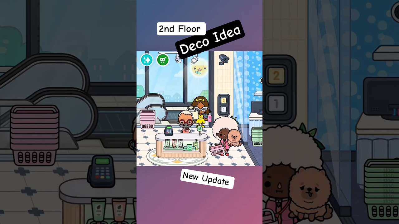 New Toca Boca update| Deco Ideas 2nd Floor #tocabocafyp