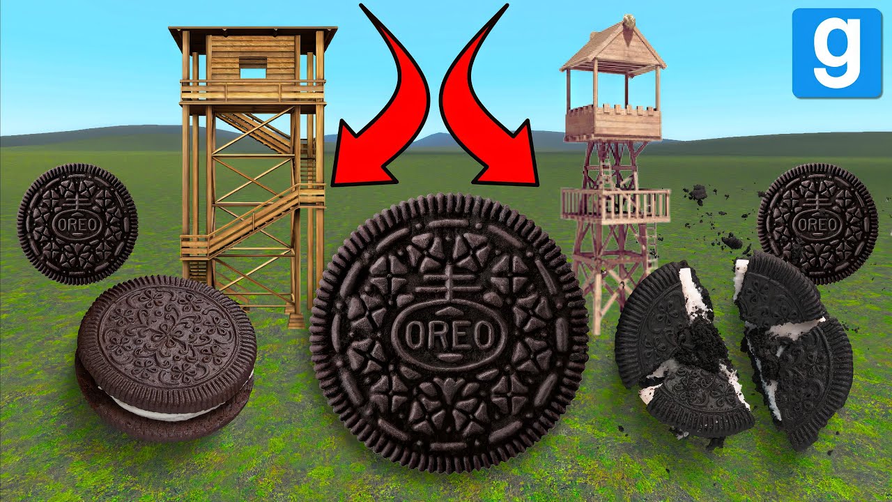 Oreo Family Vs Towers Garry's Mod