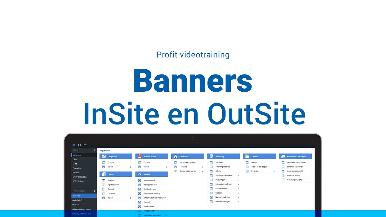 Banners in InSite en OutSite