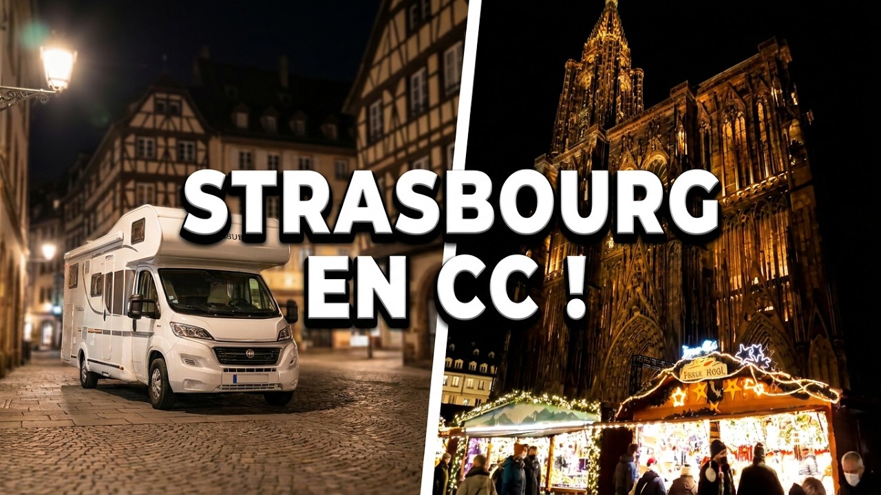 MARCHE DE NOEL ET LA CATHEDRALE DE STRASBOURG (ALSACE) EPISODE 2 EN CAMPING CAR