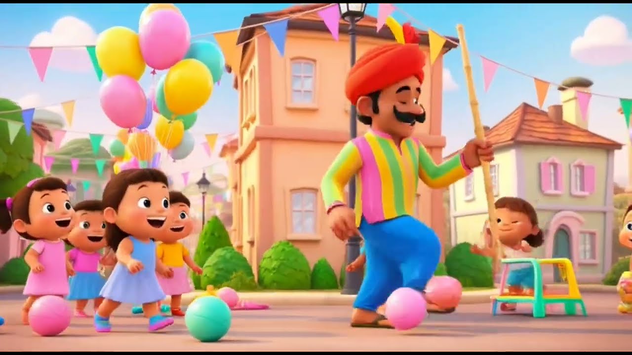 Kaalu Madari Aaya 🎪🐒 | Kids Hindi Rhymes | #nurseryrhymes #cartoon #learning #youtubeshorts #youtube
