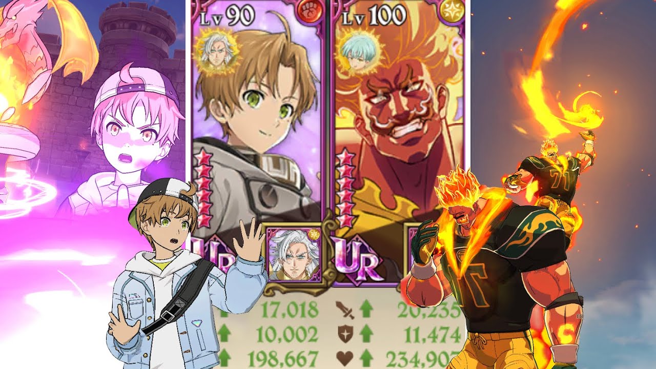 THE BEST HUMAN TEAM THERE IS! RUDEUS AND ESCANOR DESTROY PVP! - Seven Deadly Sins Grand Cross