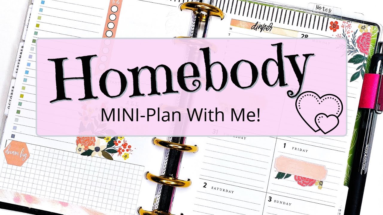 Homebody Mini Happy Planner | Plan with Me! | Dashboard Layout