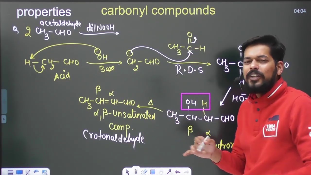 Carbonyl Compounds । Class12 | JEE | NEET (L3) | Prop of Carbonyl Comp part 2Aldol and Cannizaro rxn
