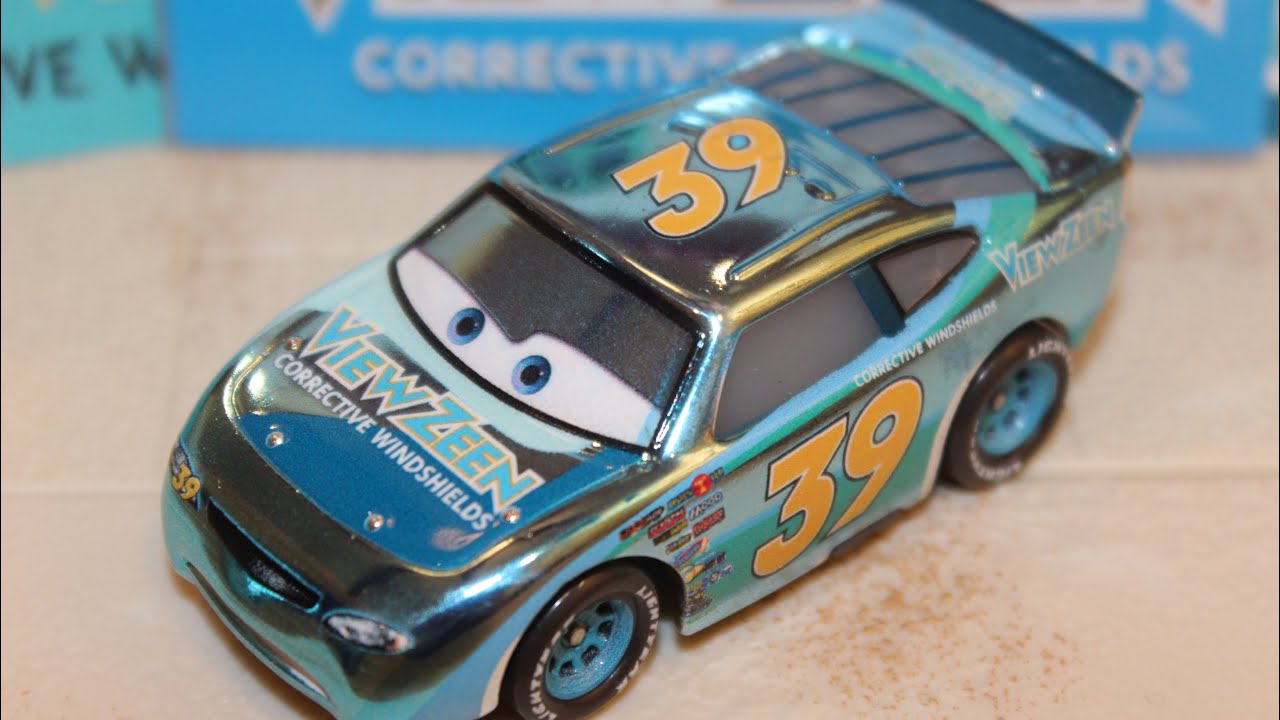 Mattel Disney Cars Metallic Ryan Shields - View Zeen (Scavenger Hunt) Piston Cup Racer