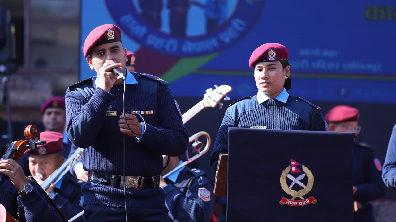 KAHILE KAHI MAN KA KURA - UDIT NARAYAN JHA - COVER-PUSPARAJ BASE-NEPAL POLICE MUSIC BAND-BASEL FILMS