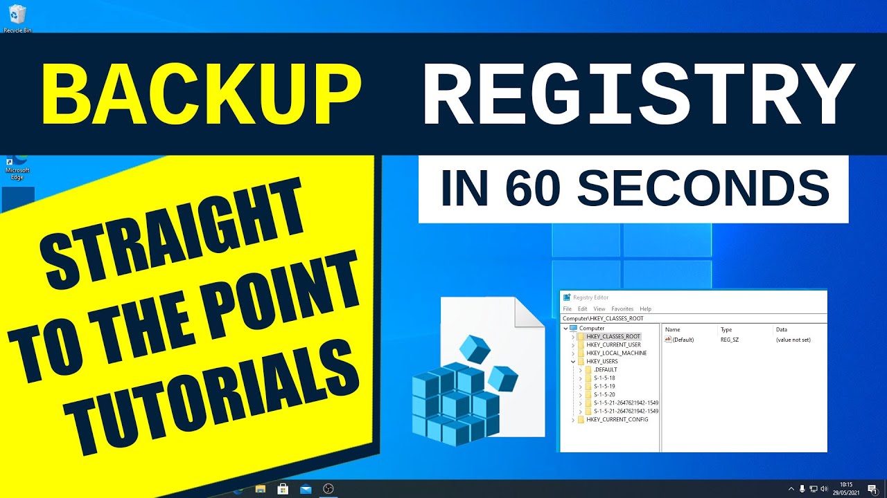 Backup The Registry In Windows - Always Do This Before Making Changes.
