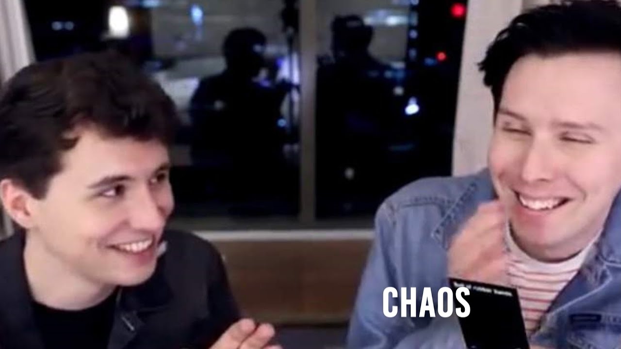 Dan messing with Phil for 8 minutes  ̶s̶t̶r̶a̶i̶g̶h̶t̶