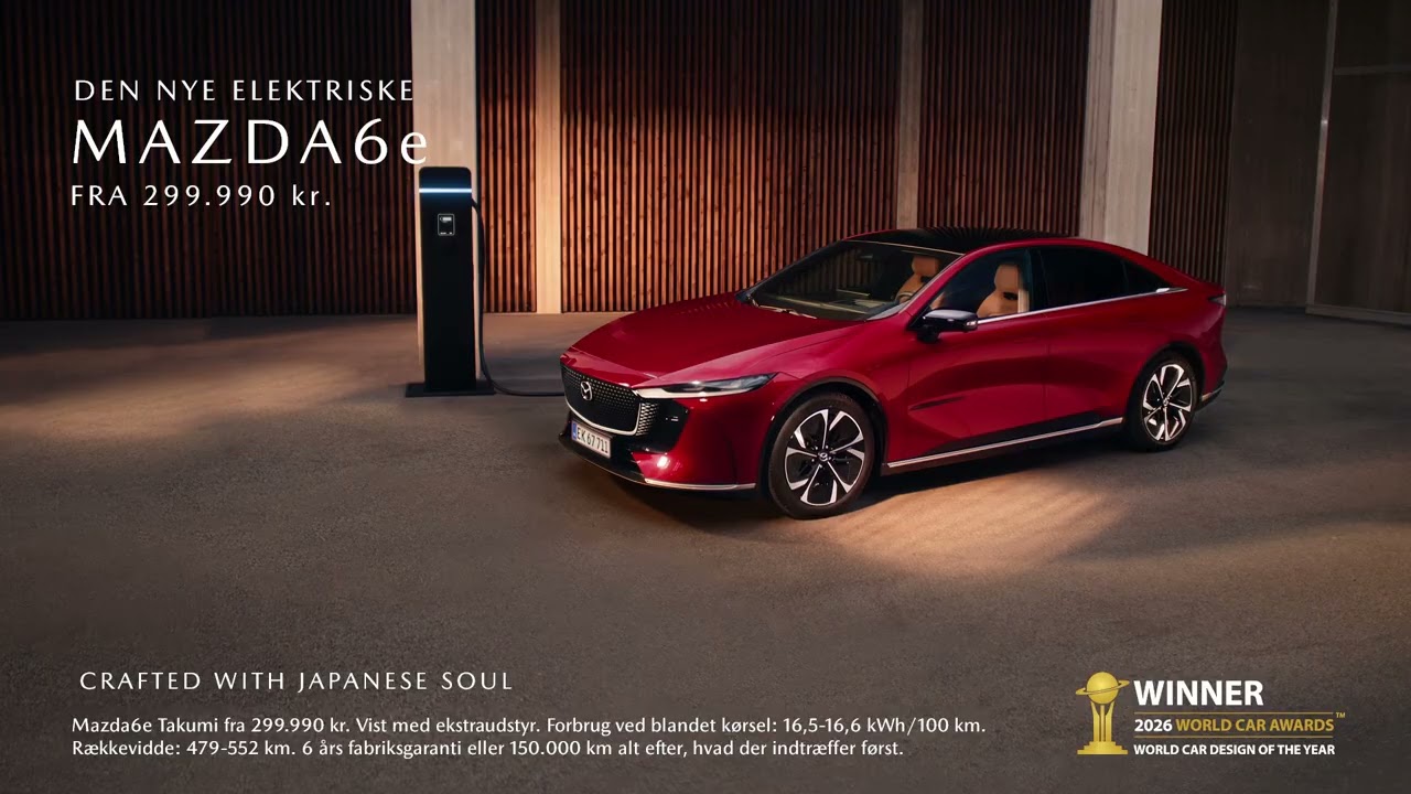 Mazda6e - World Car Design of the Year 2026