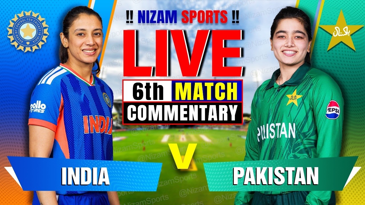 🔴Live: India vs Pakistan | 6th Match | Live Cricket Score & Commentary