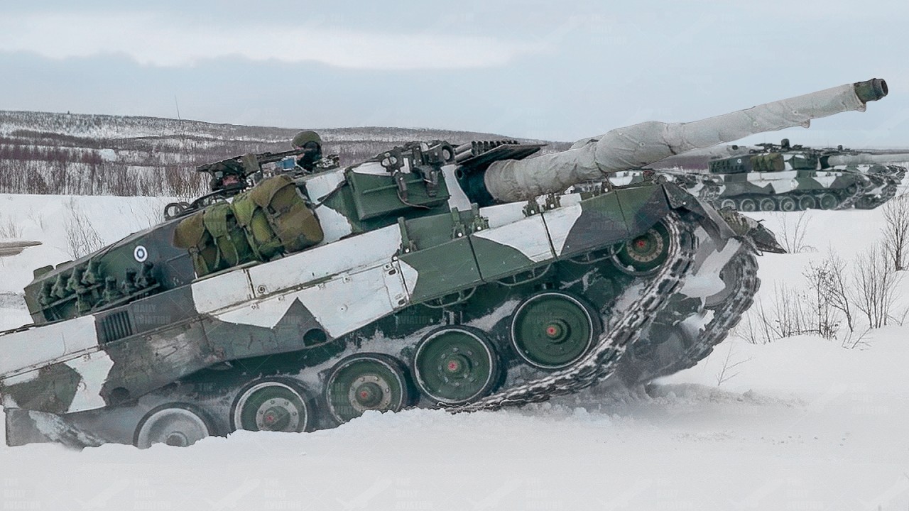 German Made Leopard 2 Shows its Incredible Power During Icy Operations