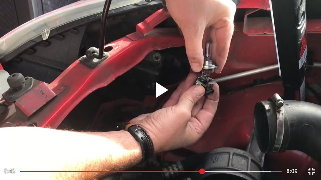 How to change a Vauxhall Opel Zafira b main  headlight bulb  and air box removal