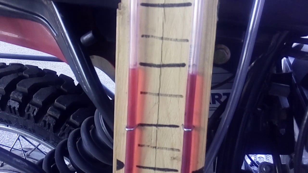 Vacuometro (vacuum meter) autocostruito per tarare i carburatori Bing BMW con estrema accuratezza