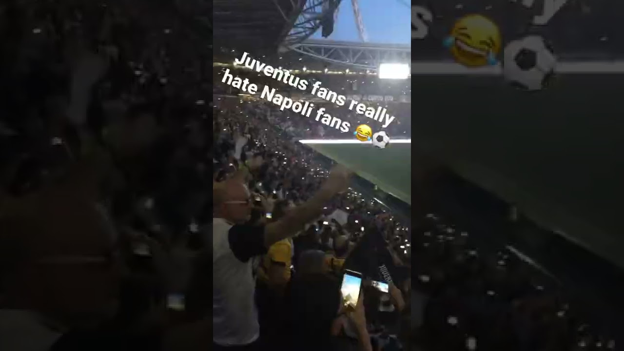Juventus fans really hate Napoli fans 😂⚽️ 