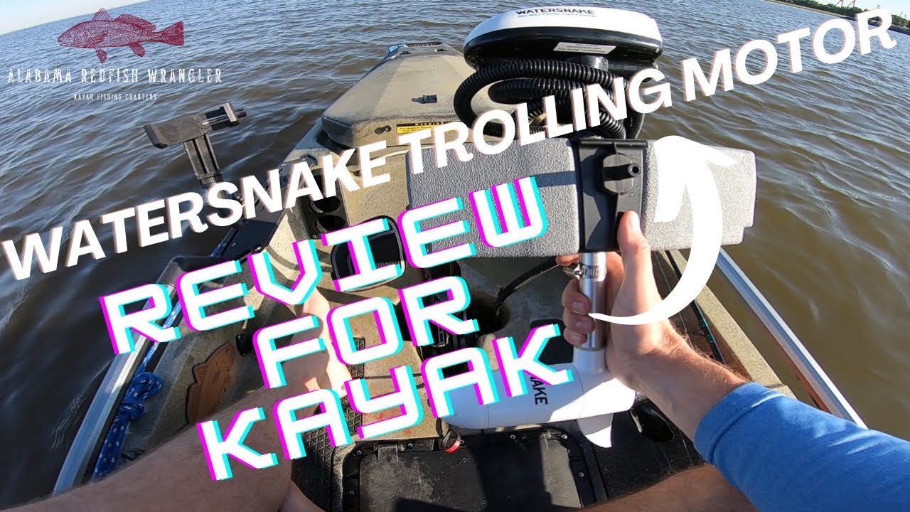 WATERSNAKE KAYAK TROLLING MOTOR REVIEW!!