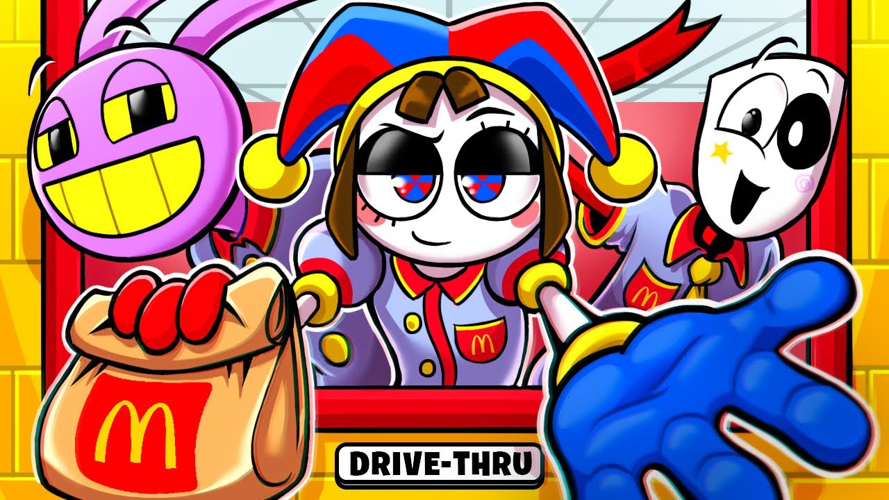 Pomni foi TRABALHAR em um Fast Food!